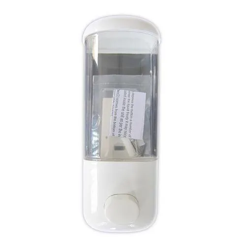 Handi Homes White/Clear Single Compartment Liquid Dispenser