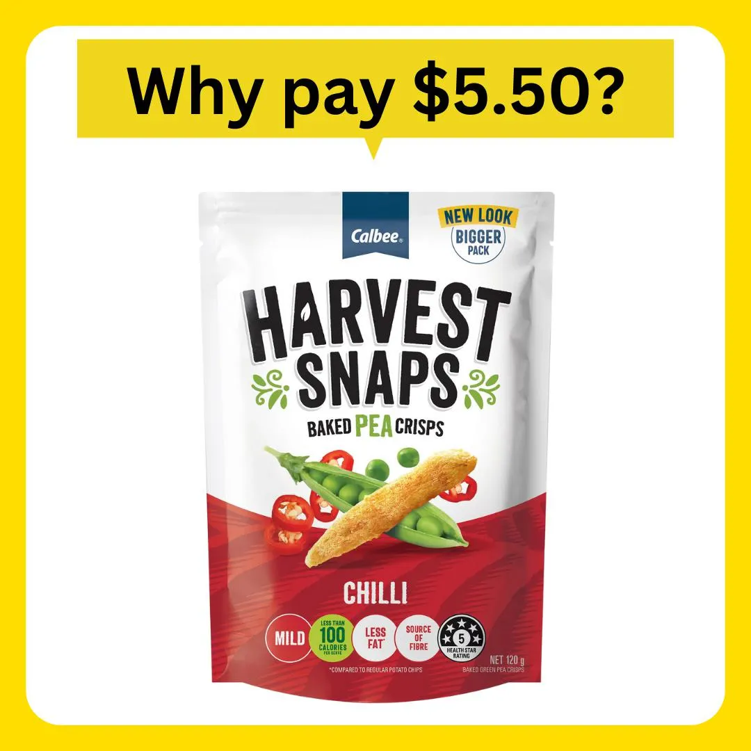 Harvest Snaps Pea Crisps Chilli 120g