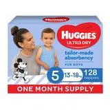 Huggies Ultra Dry Size 5 Boy - 128 Nappies