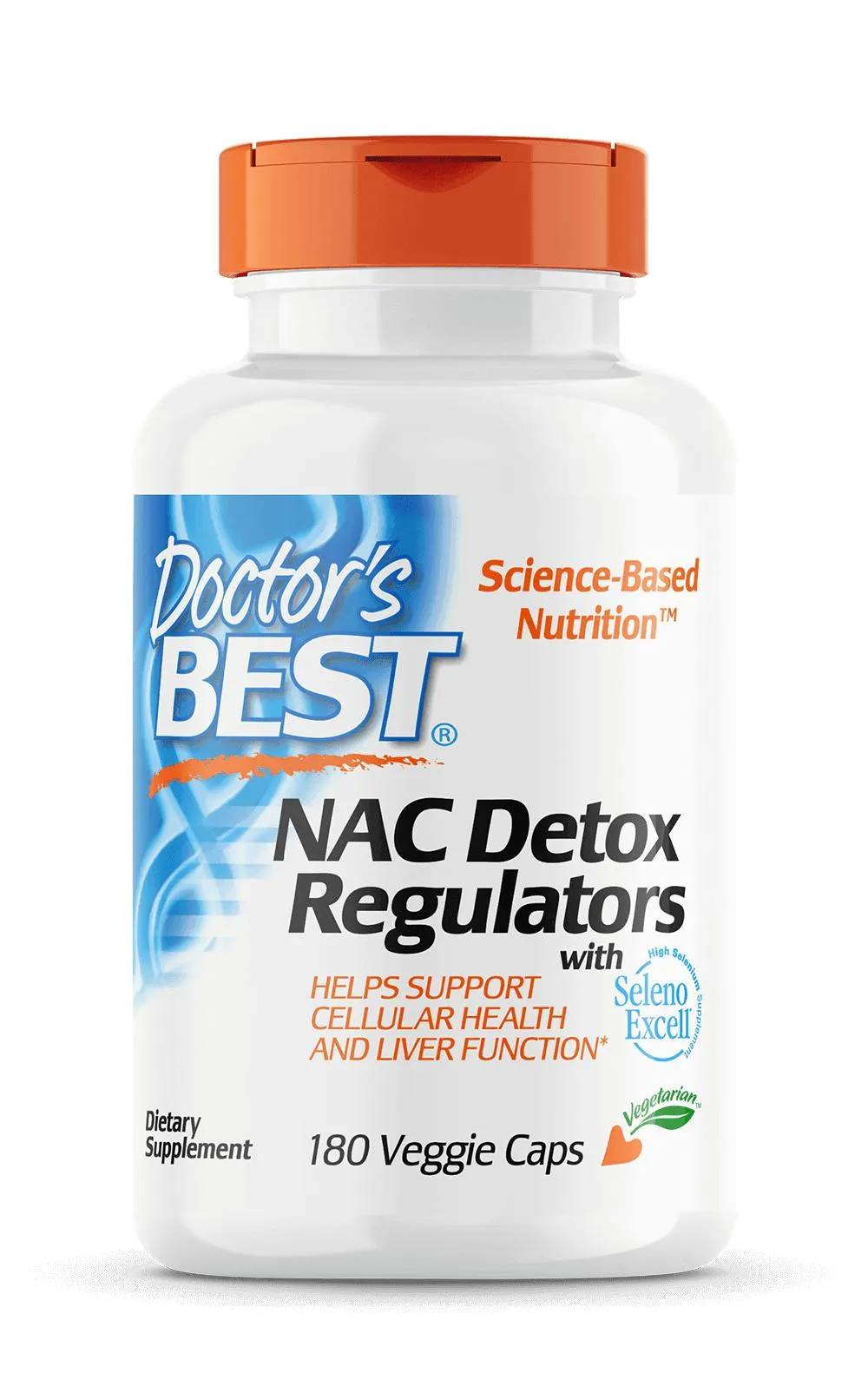 Doctors Best NAC Detox Regulators 180 Veggie Capsules