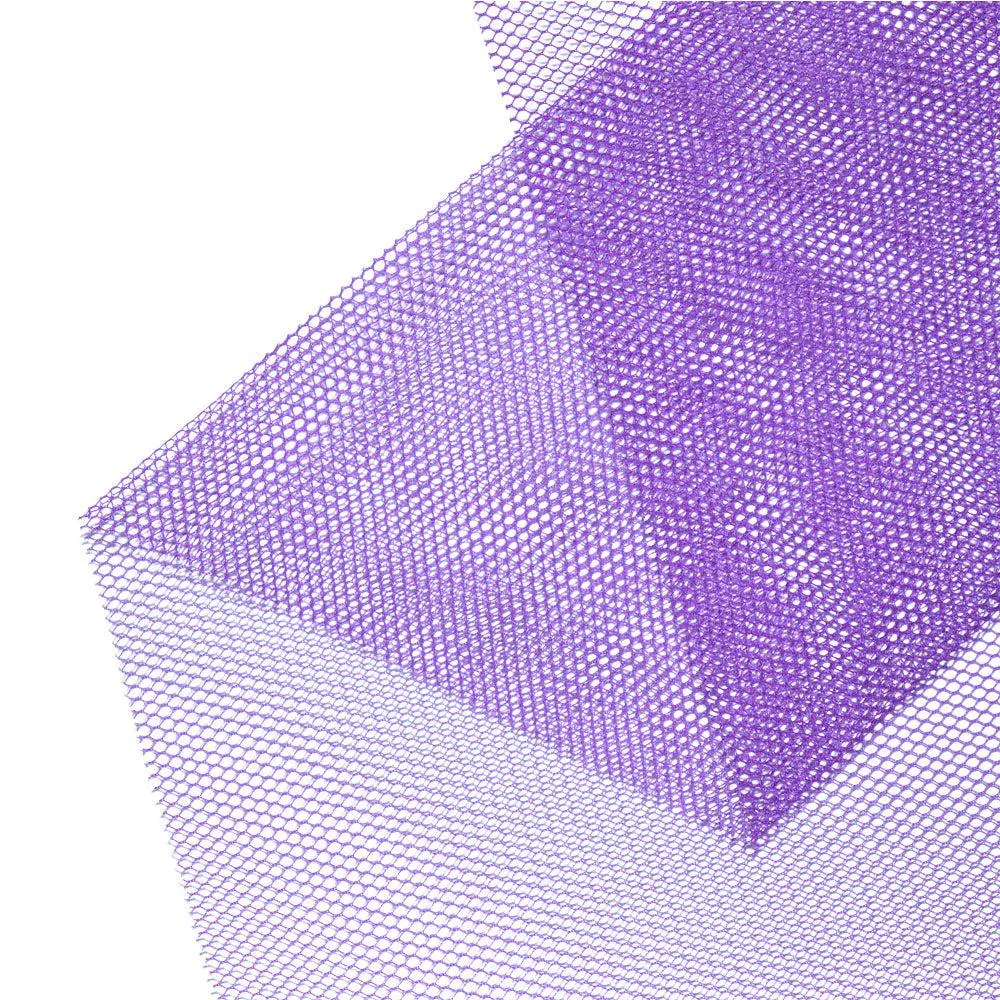 100% Polyester Netting, Purple- Width 140cm