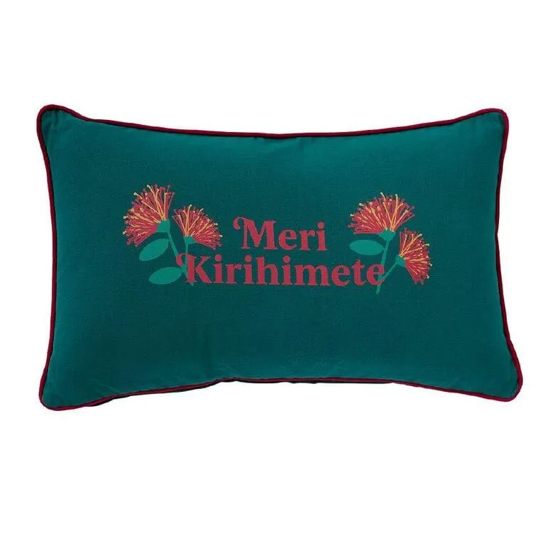 Wonderland Home Meri Kirihimete Cushion Green Green