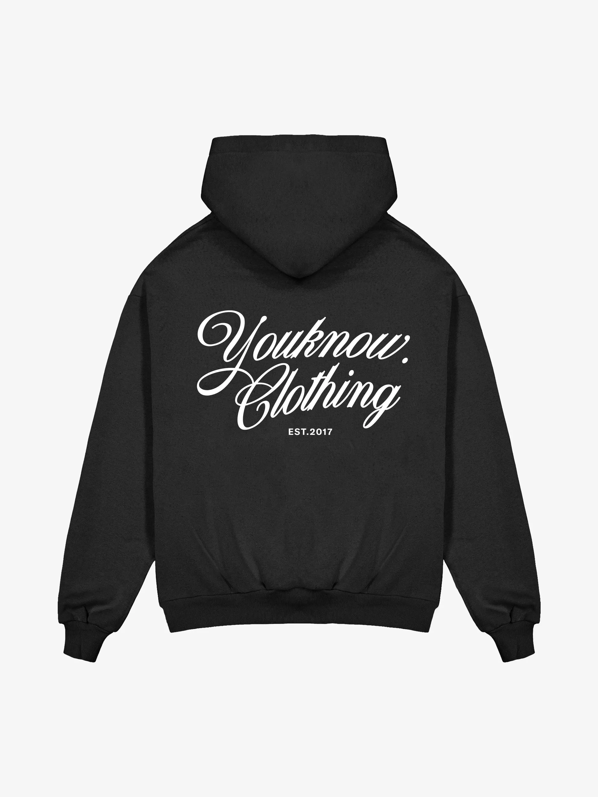 SCRIPT HOODIE DUSTY BLACK