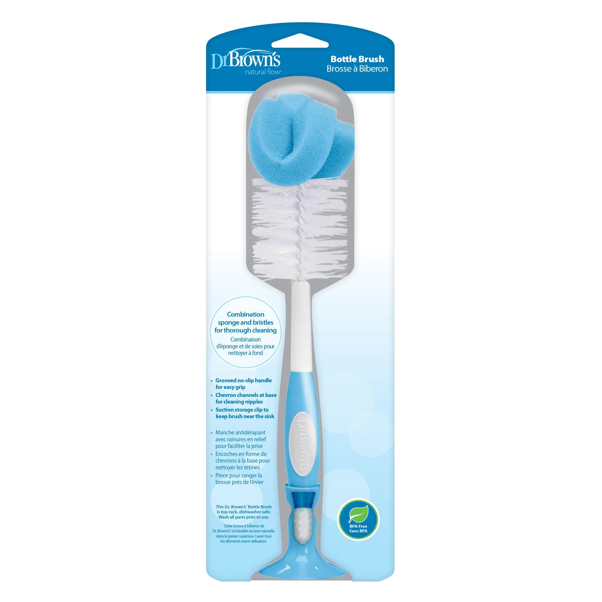 Dr Browns Bottle Cleaning Brush - Blue