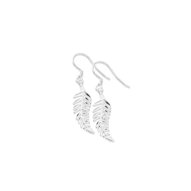 Sterling Silver Fern Earrings