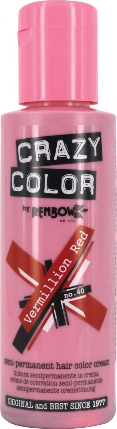 Crazy Color Vermillion Red 100ml