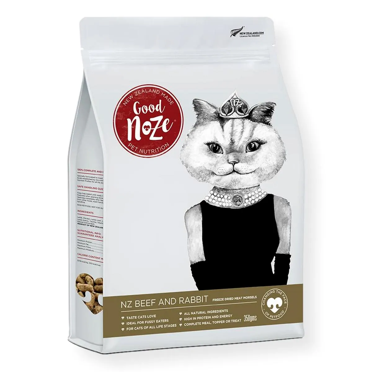 Goodnoze NZ Beef & Rabbit Freeze Dried Cat Food 350g