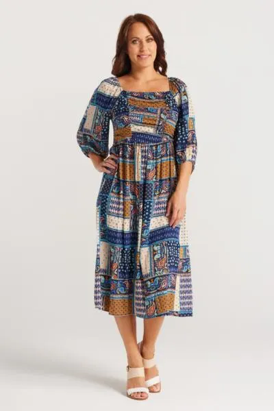 Delilah Dress Moroccan Print