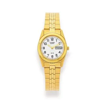 Citizen Ladies Gold Plated 50m Water Resistant Watch