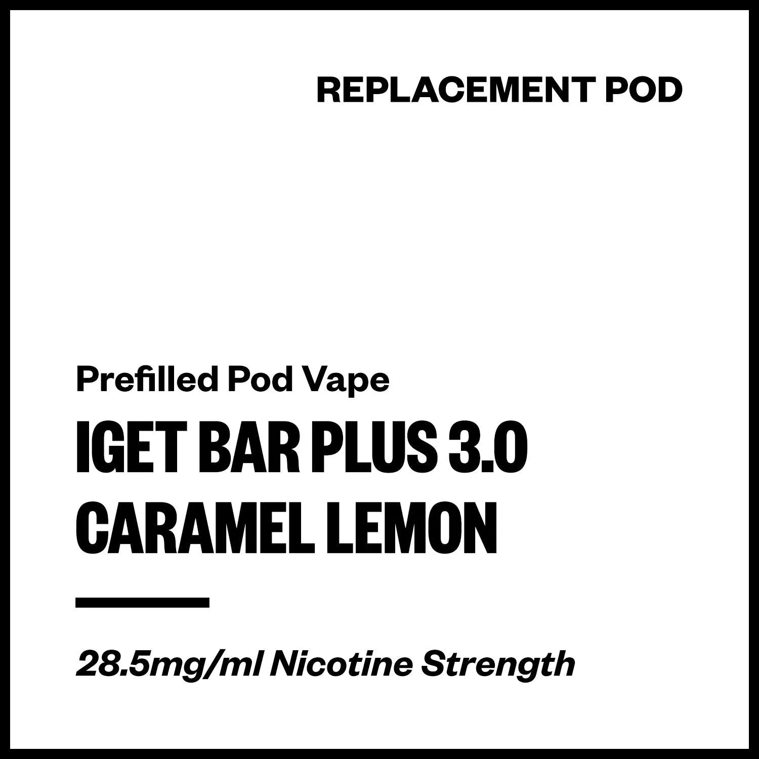 IGET Bar Plus 3.0 - Caramel Lemon (Replacement Pod)