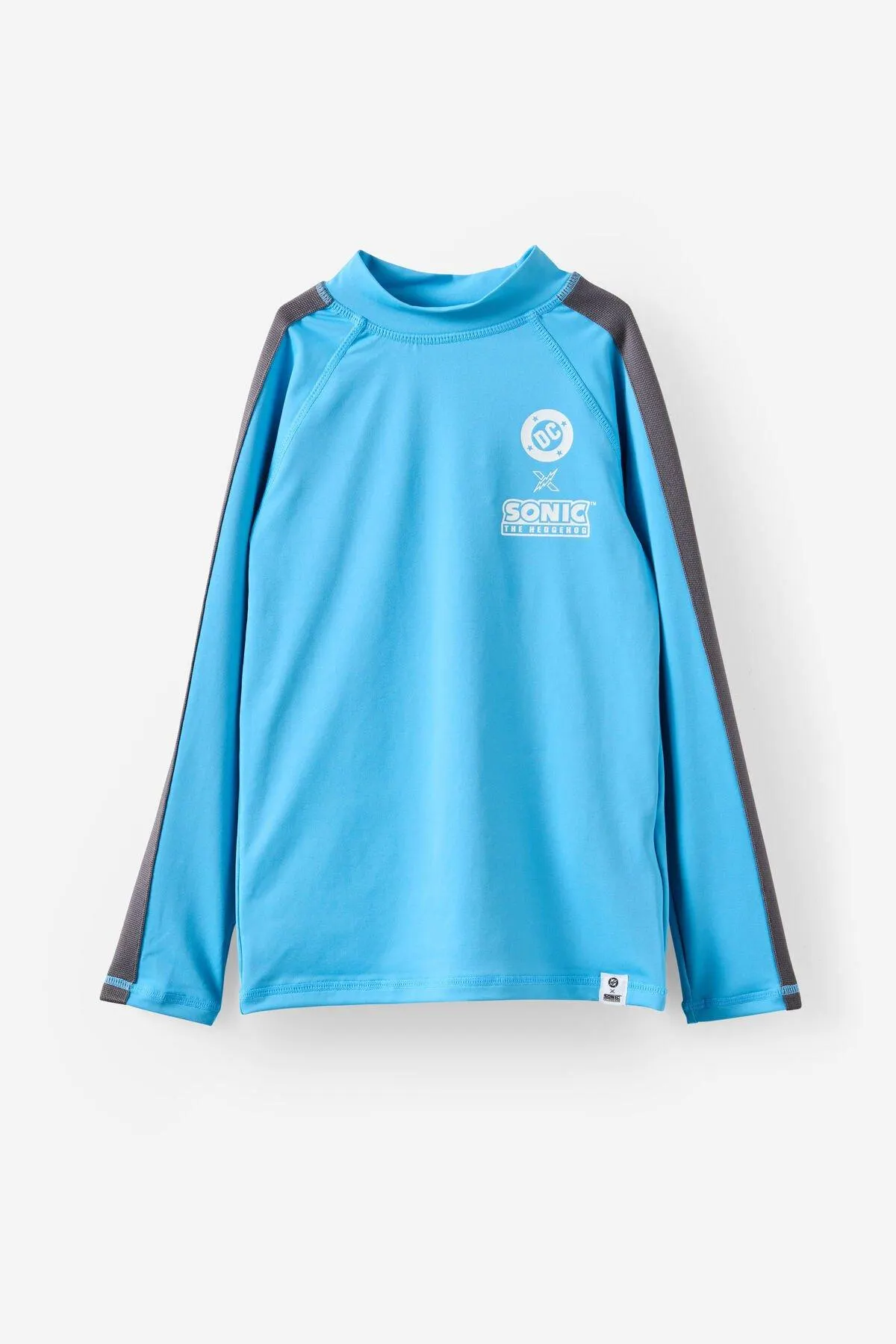 Sonic x DC Comics Long Sleeve Raglan Rash Vest