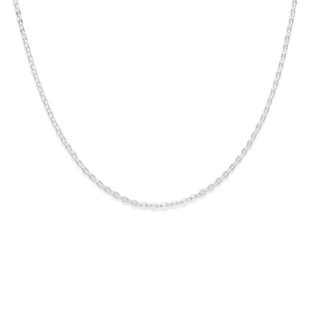 Sterling Silver 45cm Fine Cable Chain