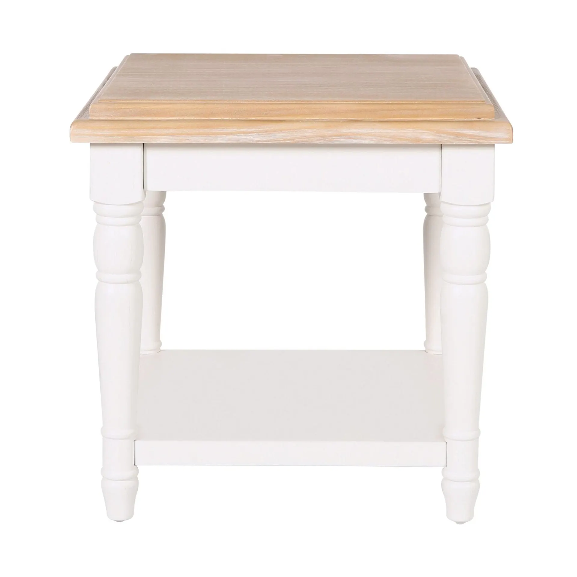Clover Lamp Table With Shelf