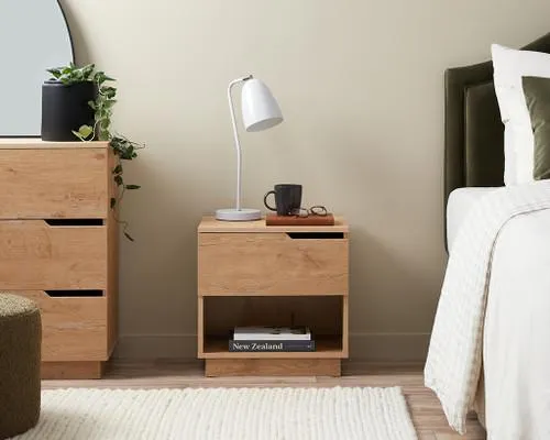 Zack Bedside Table - Natural