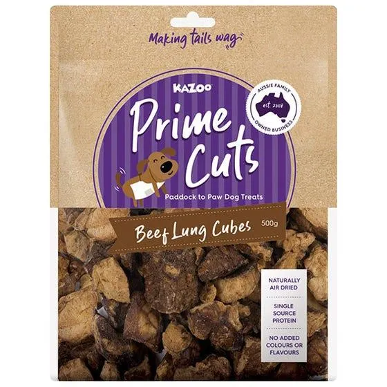 Kazoo Prime Cuts Beef Lung Cubes 500g