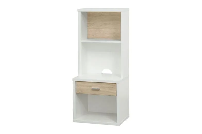 Hero 1 Drawer Bedside Hutch - Oak