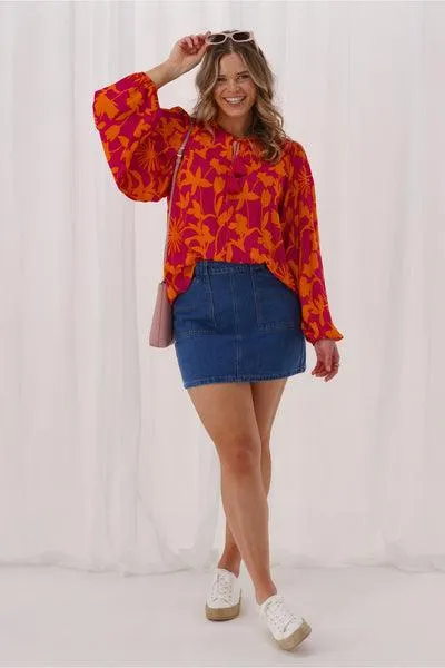 Sunday Boho Claire Top Print