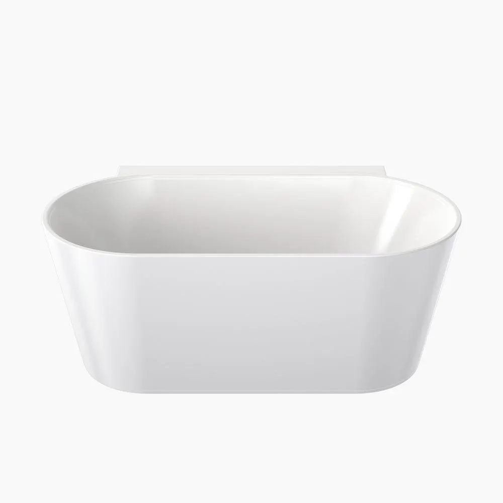 Round Back to Wall Freestanding Bath 1400mm No Overflow CL50003.WBTWN