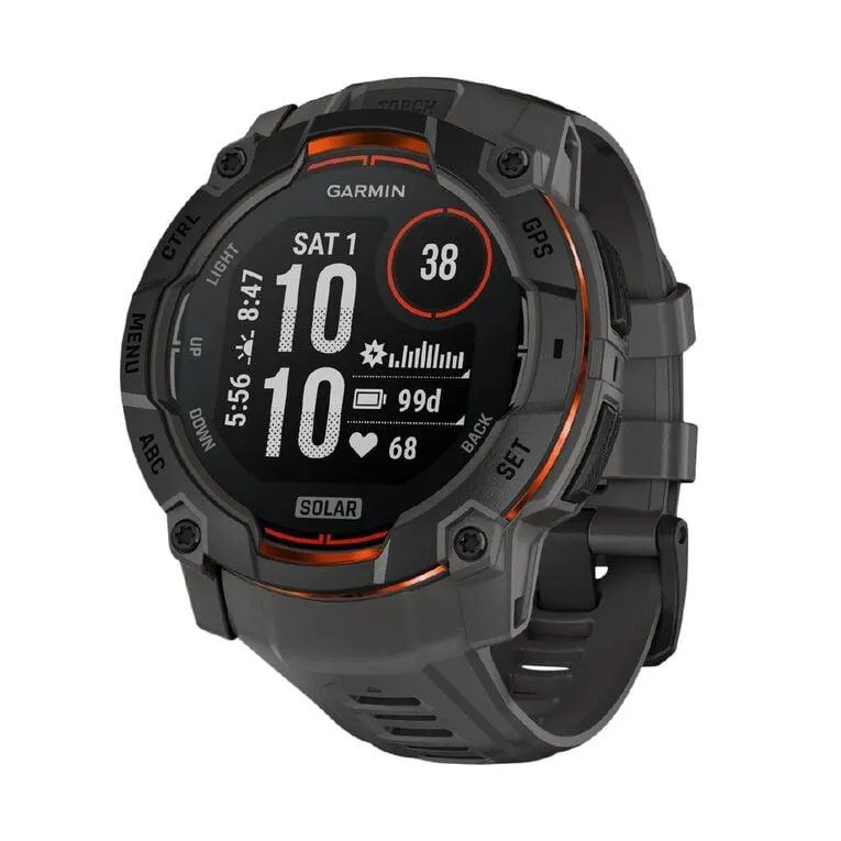 Garmin Instinct 3, 50mm, Solar, Black Bezel with Charcoal Band