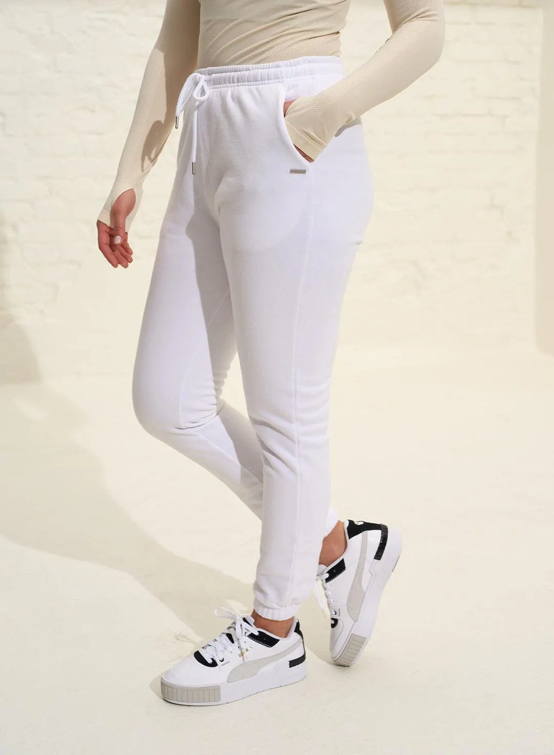 WHITE CLF SWEATPANTS