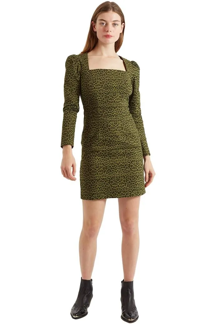 Anala Animal Print Mini Dress