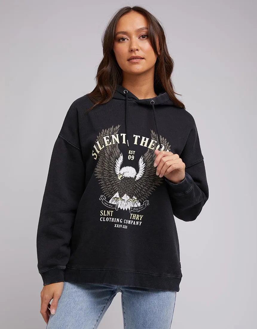 Silent Theory Wild One Hoody Washed Black