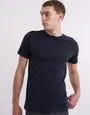 Organic Crew Neck Basic T Shirt in Black