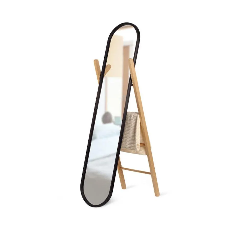 Umbra Hub Floor Mirror Black/Natural