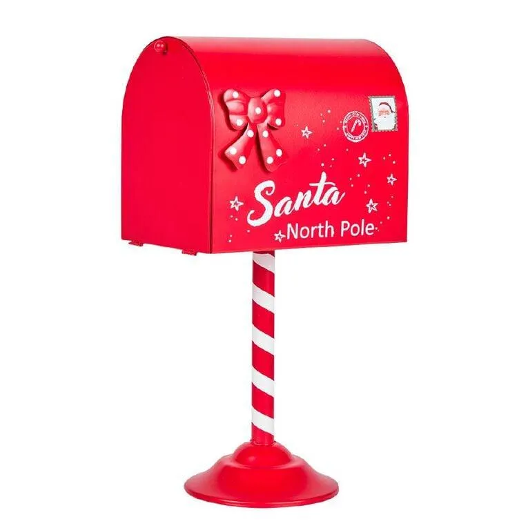 Wonderland Novelty Santa Letter Metal Mailbox