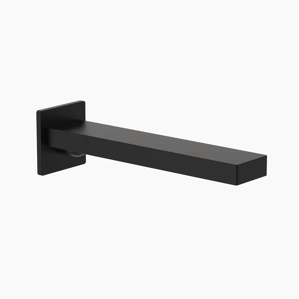 Square Wall Basin/Bath Outlet 180mm Matte Black CL10024.B5A