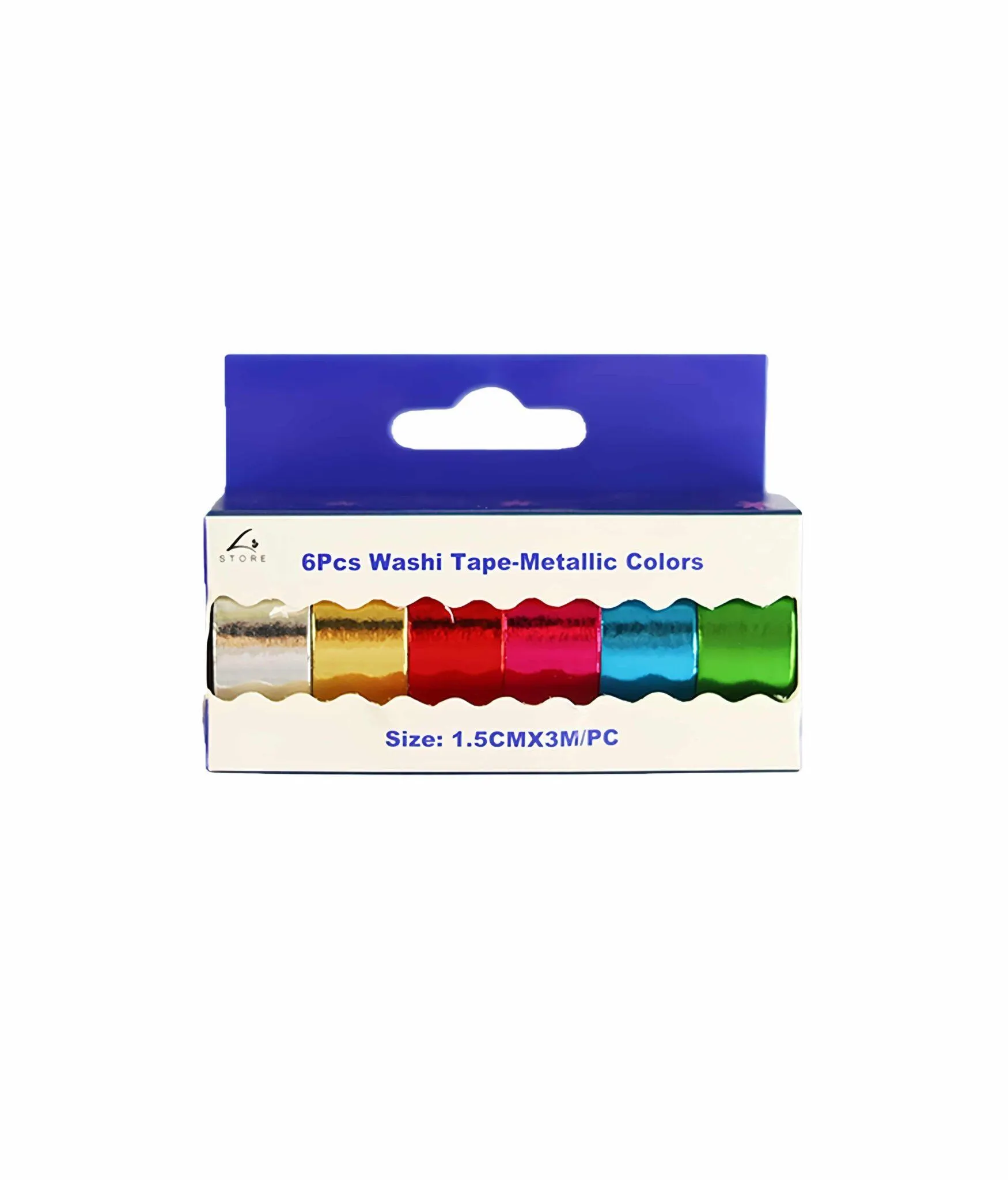 Metallic Colors Washi Tape 6pk
