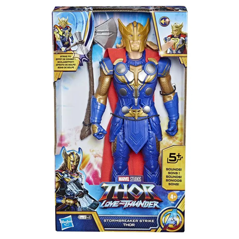 MARVEL THOR LOVE AND THUNDER STORMBREAKER STRIKE THOR FIGURE