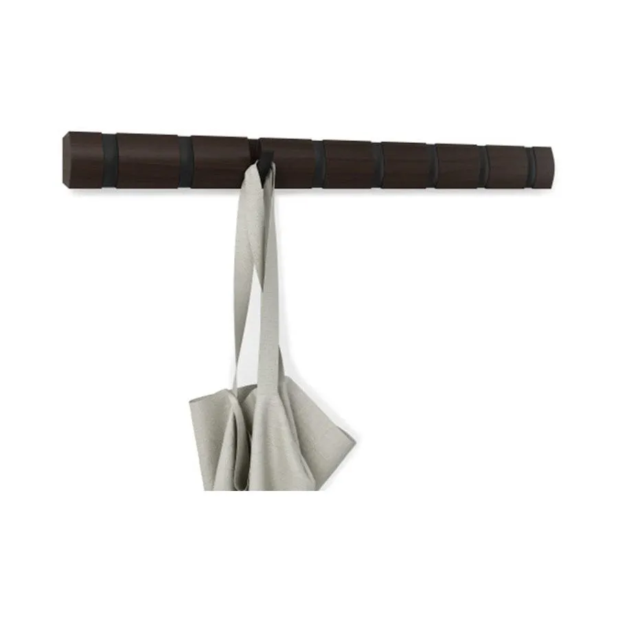 Umbra Flip 8 Wall Mounted Hook Black/Walnut
