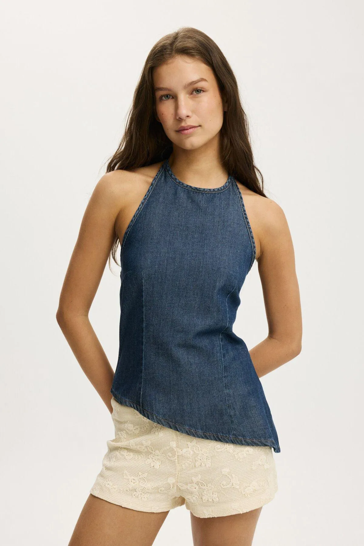 Sloan Lightweight Denim Halter