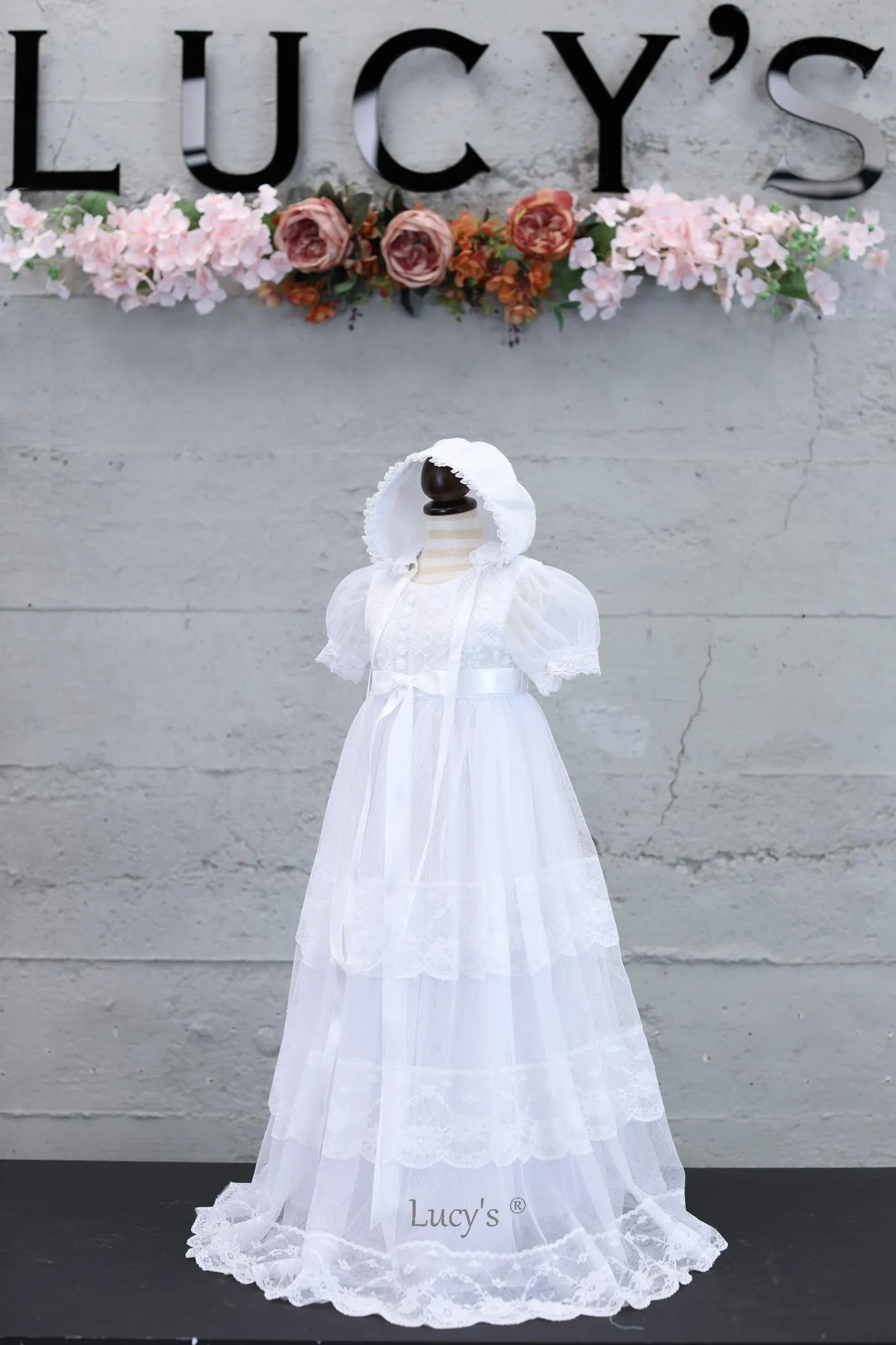 Jenny Baby Girls Classic Christening Gown, Baptism Dress - Nimble | Lucy's