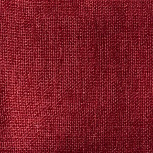Hessian Fabric, Red - Width 120cm
