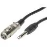 6.5mm Mono Plug to 3 Pin XLR Type Socket - 6m