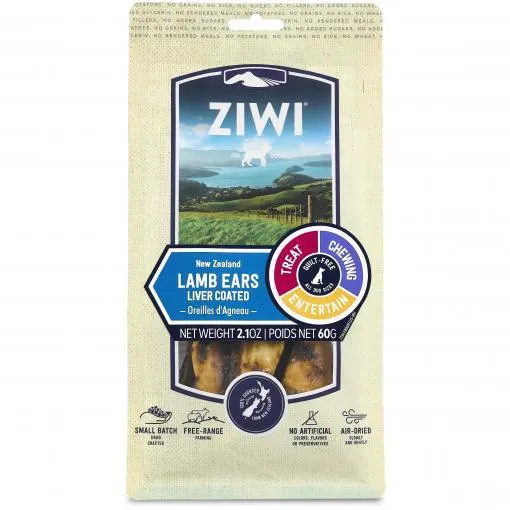 Ziwi Peak Liver Coated Lamb Ears Dog Treats