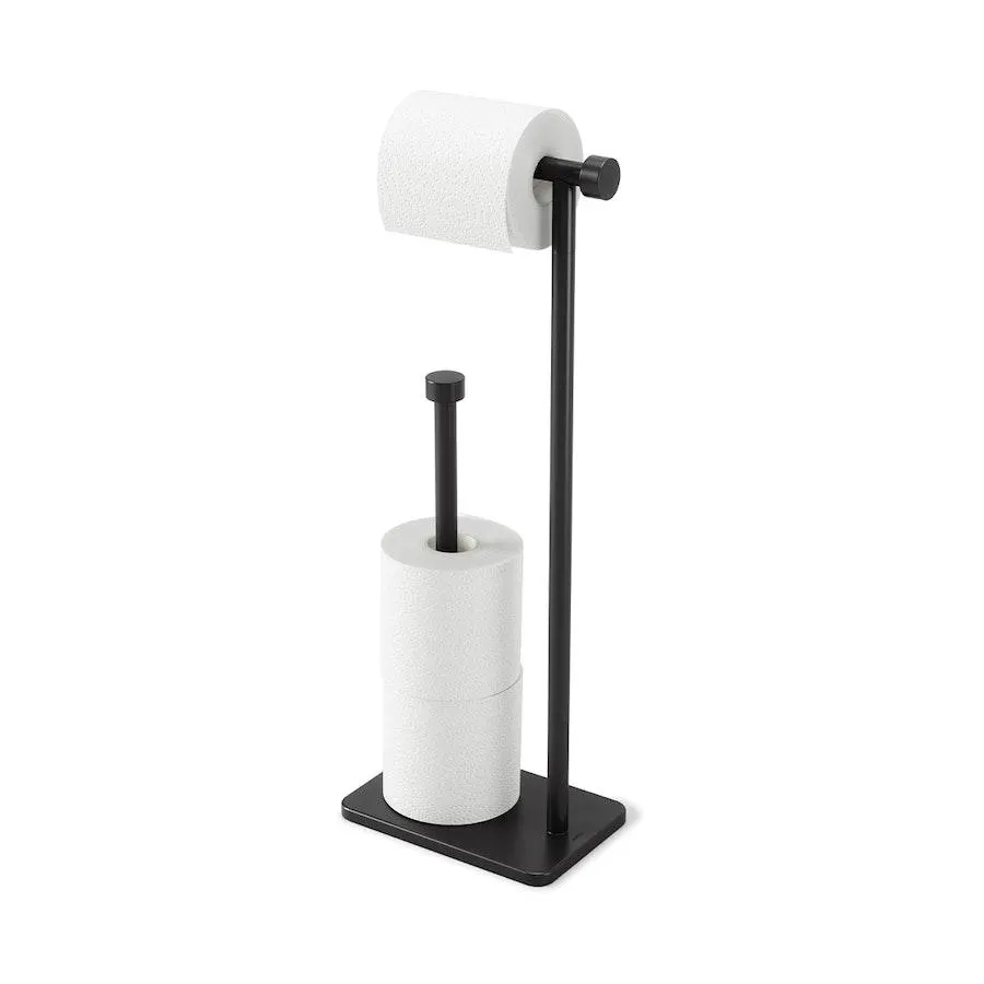 Umbra Cappa Toilet Paper Holder & Reserve Black