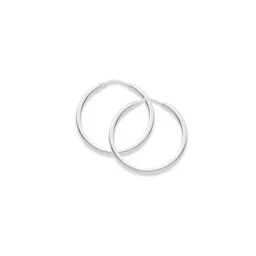 Sterling Silver 25mm Hoops