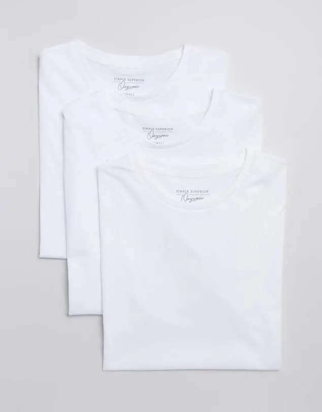 Organic Basic Slim Fit Tee 3-Pack