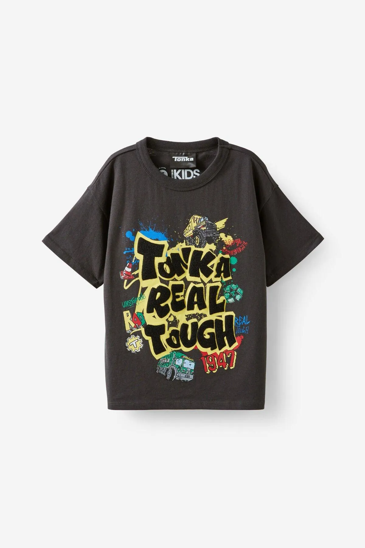Tonka Truck Drop Shoulder Short Sleeve Tee