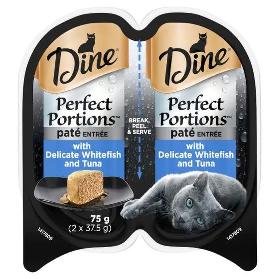 Dine Perfect Portions Pate Entree With Delicate Whitefish And Tuna 75g