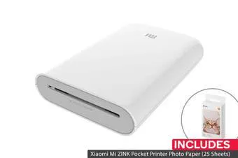 Xiaomi Mi Portable Pocket Smartphone Printer and Photo Paper (25 Sheets)