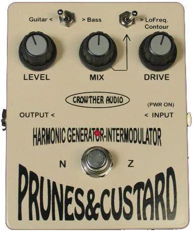 CROWTHER PRUNES & CUSTARD PEDAL - HARMONIC GENERATOR INTERMODULATOR BASS & GUITAR PEDAL