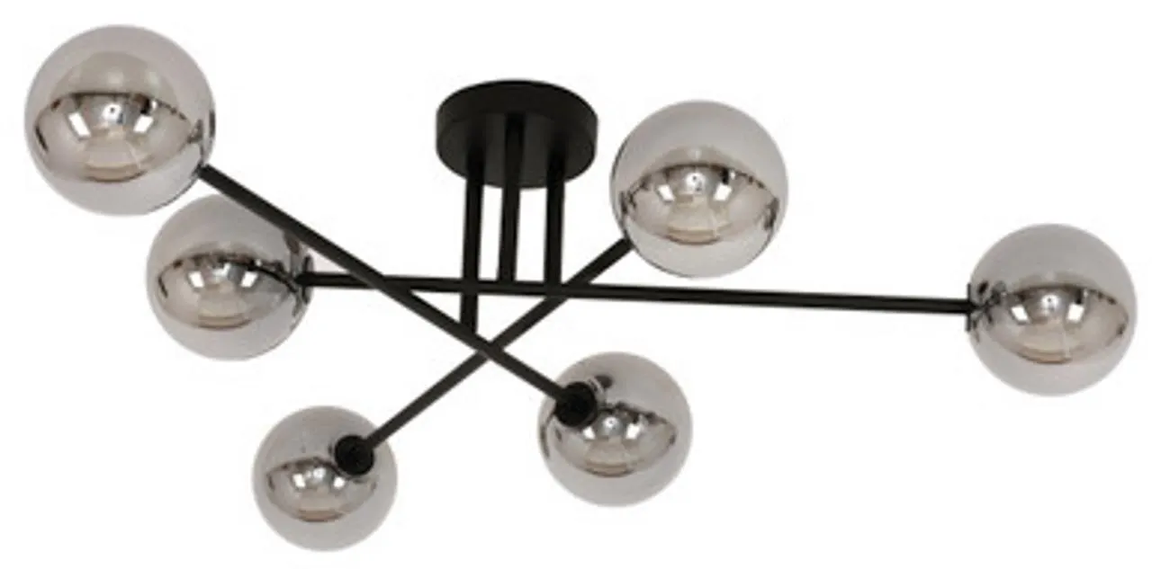 Clooney 6 Light CTC Matt Black