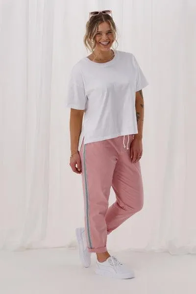 Shine On Label Raglan Jogger Pink