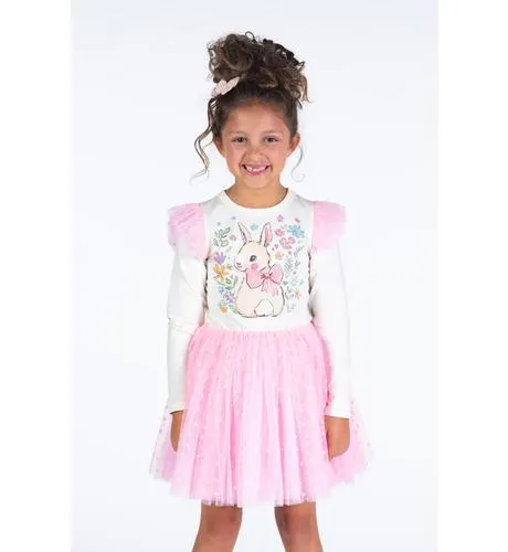 Rock Your Kid Bunny L/S Circus Dress
