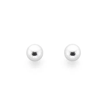 Sterling Silver 3mm Ball Stud Earrings