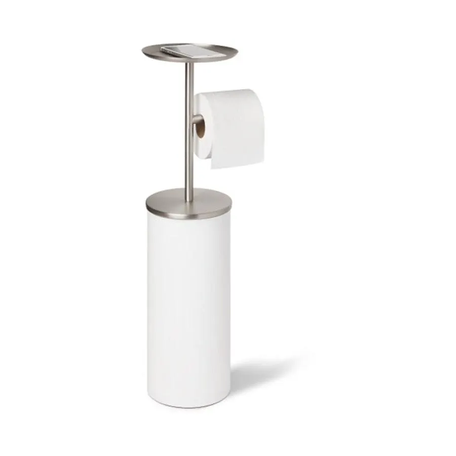 Umbra Portoloo Toilet Paper Stand White/Nickel